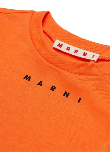 T-shirt con logo MARNI KIDS | M01785 M00RF0M436